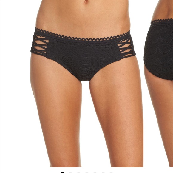Becca lace up hipster bikini bottoms - Picture 6 of 9